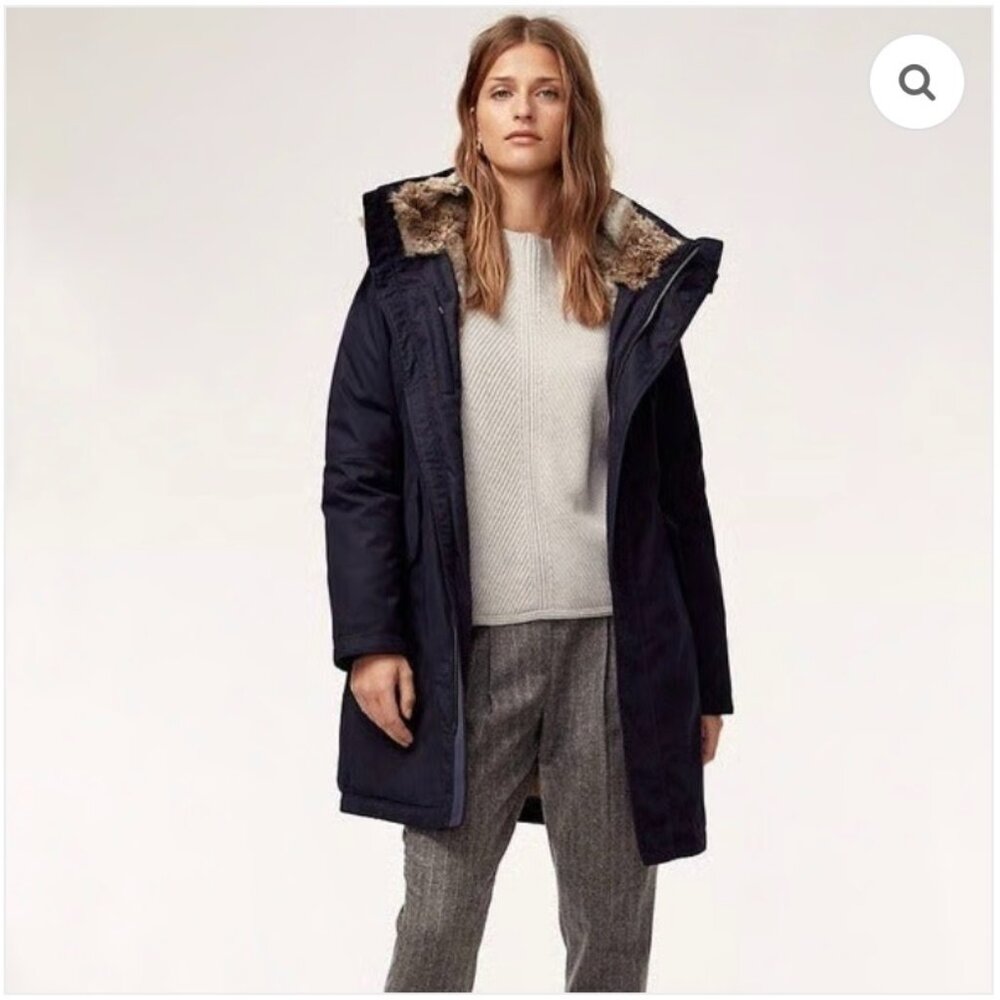 Aritzia - Babaton Oskar Parka, Navy Blue, Size Small